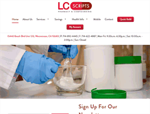 Tablet Screenshot of lcscripts-pharmacy.com